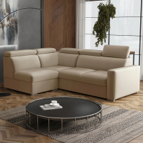 Sedací souprava PEDRO L | 188x250 cm | LEVÁ | rozkládací + úložný prostor | polohovatelné záhlavníky | VÝBĚR TKANIN