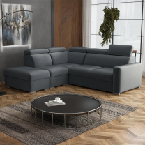 Sedací souprava PEDRO L | 230x250 cm | LEVÁ | rozkládací + úložný prostor | polohovatelné záhlavníky | VÝBĚR TKANIN