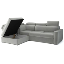 Sedací souprava PEDRO L | 200x250 cm | LEVÁ | rozkládací + úložný prostor | polohovatelné záhlavníky | VÝBĚR TKANIN