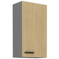SCANDI sc | horní skříňka 50 G-90 1F s policemi | 50 cm | VYSOKÁ | šedá/rybí kost