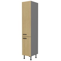SCANDI sc | vysoká skříňka 40 DK-215 2F potravinová | 40 cm | šedá/rybí kost