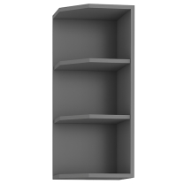 SCANDI se | horní regál 30 G-72 ZAK ukončovací s policemi  | 30 cm | UNI provedení | šedá