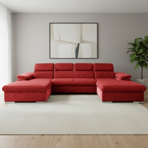 Sedací souprava COOL III | 191x350x191 cm | rozkládací + 2x úložný prostor | VÝBĚR TKANIN