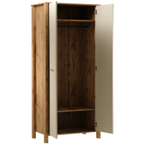Obývací stěna INDYGO b | 3 díly | sestava C | 180 cm + komoda 90 cm | dub wotan/béžová