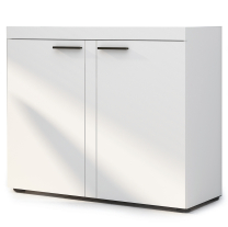 Obývací stěna Rumba + komoda 2F | 270 cm + 97,2 cm | bílá