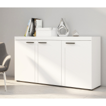 Obývací stěna Rumba + komoda 2F | 270 cm + 148,8 cm | bílá