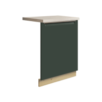Kuchyňská linka GLAMOUR z | 270x260 cm | SE SOKLEM | zelená mat/artisan
