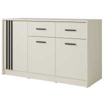 Komoda CANADA CD-34 | 150 cm | kašmír s černými úchyty