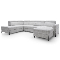 Sedací souprava ULISES U | 225x331x179 | rozkládací + úlož. prostor | tmavě zelená | VÝBĚR NOŽIČEK