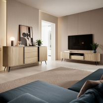 LOVI c | TV stolek RTV 2D1S | 196 cm | dub cremona