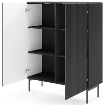 MUTI c | komoda 2D | 98,6 cm | černá