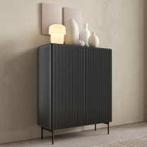 MUTI c | komoda 2D | 98,6 cm | černá