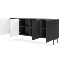 MUTI c | komoda 195 4D | 195,2 cm | černá