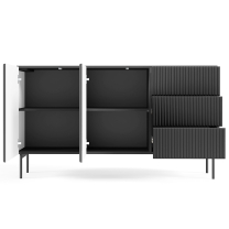 MUTI c | komoda 147 2D3S | 147 cm | černá