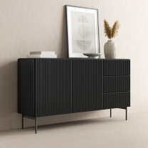 MUTI c | komoda 147 2D3S | 147 cm | černá