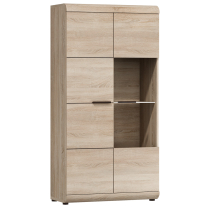 Obývací stěna LINK s | 3 díly | sestava E | 338 cm | sonoma