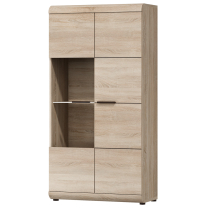 Obývací stěna LINK s | 3 díly | sestava E | 338 cm | sonoma