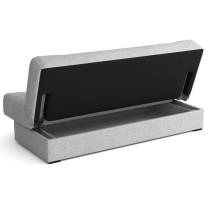 Pohovka OLIVIA | 170 cm | rozkládací + úložný prostor | šedočerná