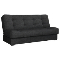 Pohovka OLIVIA | 170 cm | rozkládací + úložný prostor | šedočerná