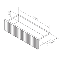 Obývací stěna MUTI A | 3 díly | kašmír