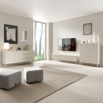 Obývací stěna MUTI A | 3 díly | kašmír