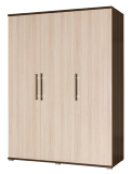 Inez Plus - šatní skříň 1 - 150 cm - jasan tmavý/jasan