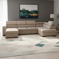 Sedací souprava NEST I | 180x345x205 cm | rozkládací | VÝBĚR TKANIN a NOŽIČEK