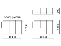 Sedací souprava Niko - VÝBĚR TKANIN - levá/pravá