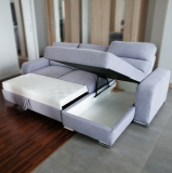 Sedací souprava NIKO | 250x165 cm | PRAVÁ | rozkládací + úložný prostor | VÝBĚR TKANIN