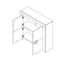 Sky - komoda SK120 - riviera