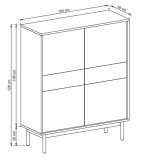 Basic - komoda BKD104