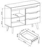 Nordi a | komoda NKSZ107 | artisan