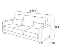 Sedací sestava TORINO 3+1 - rozkládací + úložný prostor - 222 cm + 90 cm - VÝBĚR TKANINY a NÁTĚRU