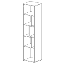 Sigma - regál SI 6 L/P - beton