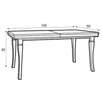 KORA a | jídelní stůl rozkládací ST | 160-203 cm | andersen