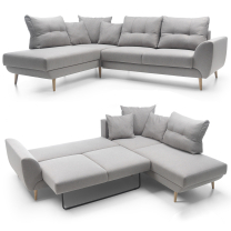 Sedací souprava STAY - 250x212 - rozkládací + úložný prostor - VÝBĚR TKANIN