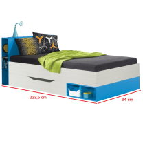 Komi - jednolůžko 22 L/P - modrá