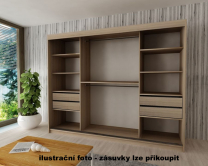Šatní skříň Rhomb - 250 bílá