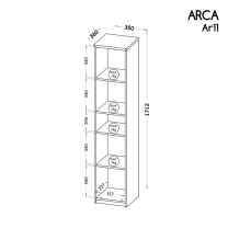 Arca w | regál AR11 | 35 cm Í dub wotan