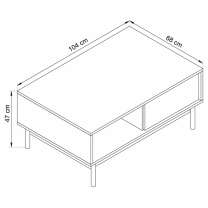 Basic - konferenční stolek BL104