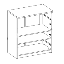 TENUS z | komoda T-03 K2D2SZ | santana/zelená