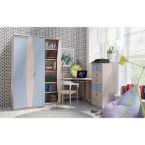 TENUS m | komoda T-03 K2D2SZ | santana/modrá