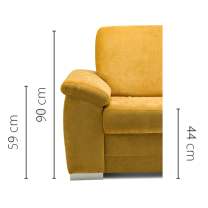 Pohovka BARELLO sofa 3 | 200 cm | nerozkládací | VÝBĚR TKANIN