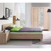 CEZAR s | postel dvoulůžko + rošt 22 | 160x200 cm | sonoma