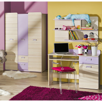 LORENTO f | komoda L6 | jasan coimbra/fialová | POSLEDNÍ KUSY