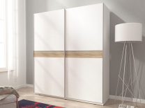 Skříň MIKA VI - 150 cm - bílá/sonoma