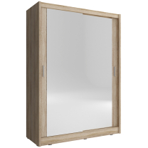 Skříň MAJA - 130 cm - sonoma/2x zrcadlo