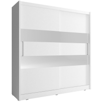 Skříň MAJA II - 200 cm - bílá