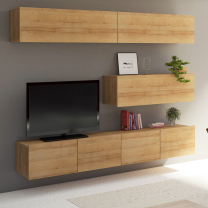 CALABRINI d | TV stolek | 150 cm | dub zlatý | lze i zavěsit