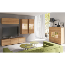 CALABRINI d | TV stolek | 150 cm | dub zlatý | lze i zavěsit